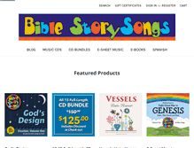 Tablet Screenshot of biblestorysongs.com